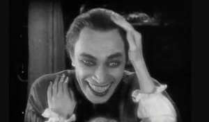 Conrad Veidt som Gwynplaine i Mannen som ler fra 1928, Universal Pictures.