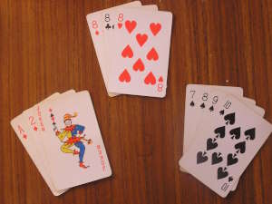 Jokeren som wild card (erstatter ruter tre) i rummy. Wikimedia Commons, public domain. Forfatter: Adamt.